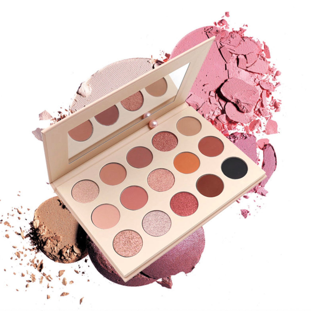 Custom 15-Color Pigmented Eyeshadow Palette